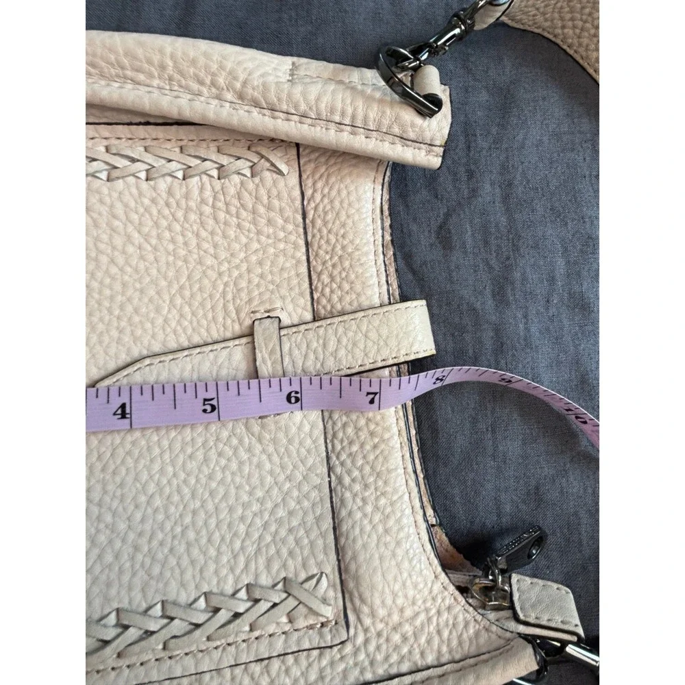 Rebecca Minkoff Pebbled Leather Whipstitched Crossbody Blush Nude Indie Sleaze - Picture 7 of 12